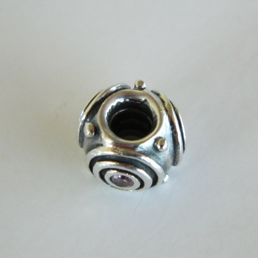 Retired Authentic Pandora Concentric Circle Charm… - image 5